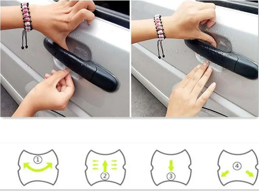 5 шт. новые автомобильные дверные ручки наклейки в виде царапин для suzuki swift volvo opel