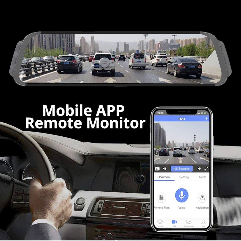 ADDKEY 4G ADAS Автомобильный видеорегистратор Камера 10 &quotAndroid поток медиа зеркало