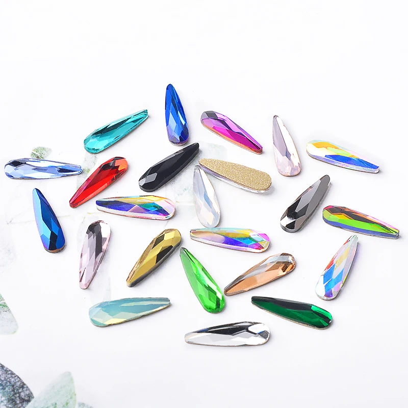 10 шт. стразы для дизайна ногтей красные белые радужные цвета | Красота и здоровье
