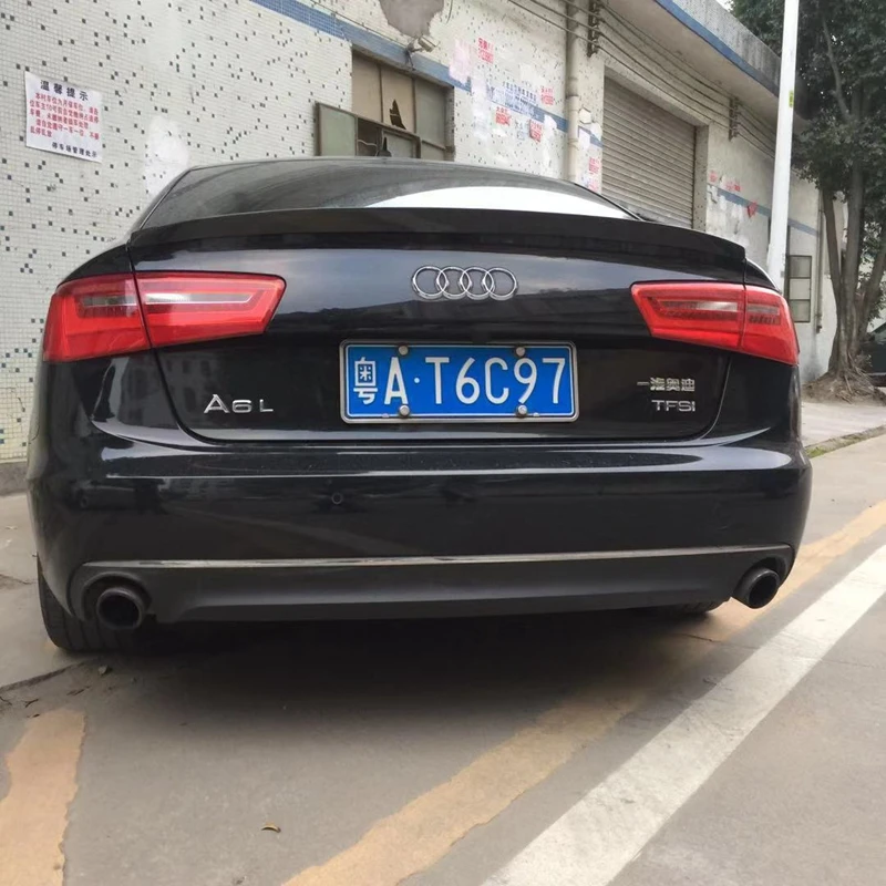 Спойлер C7 A6 в стиле S6 спойлер из углеродного волокна крыло заднего багажника для