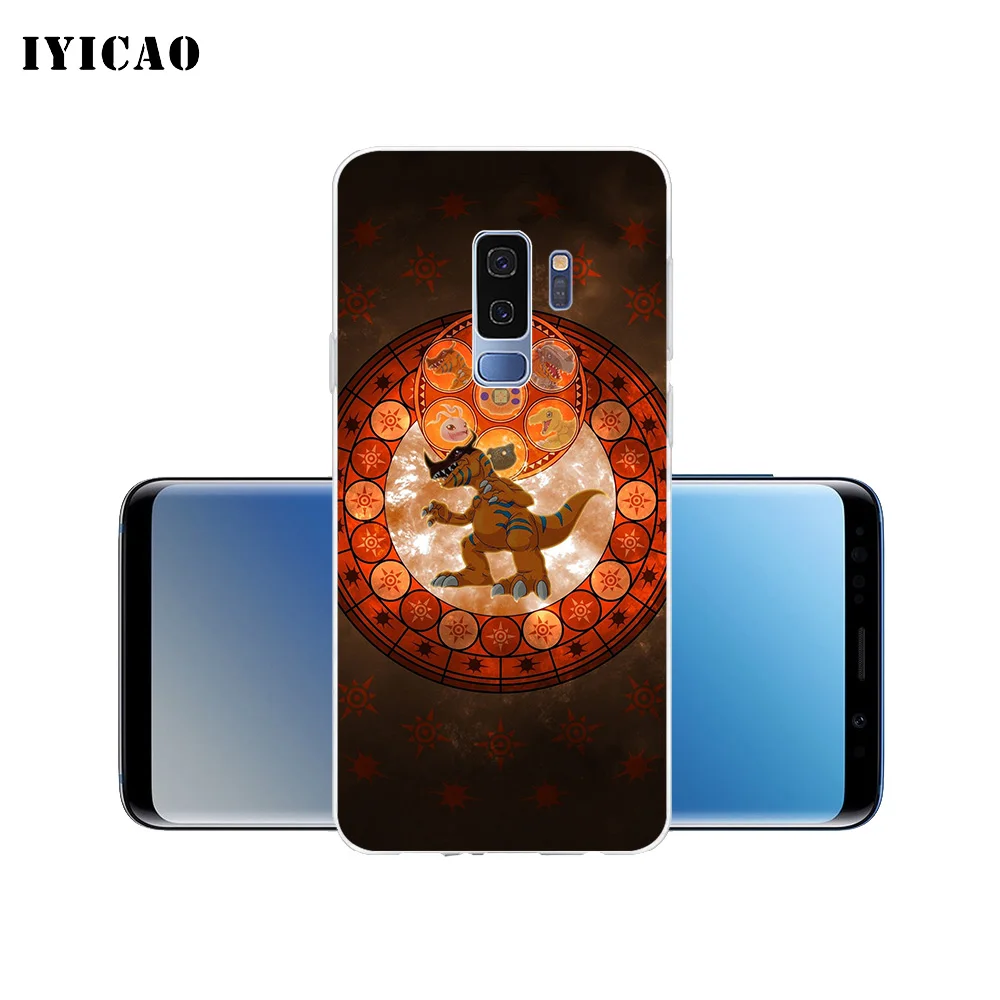 IYICAO мультяшный Цифровой Мягкий силиконовый чехол для телефона Samsung Galaxy S10e S10 S9 S8