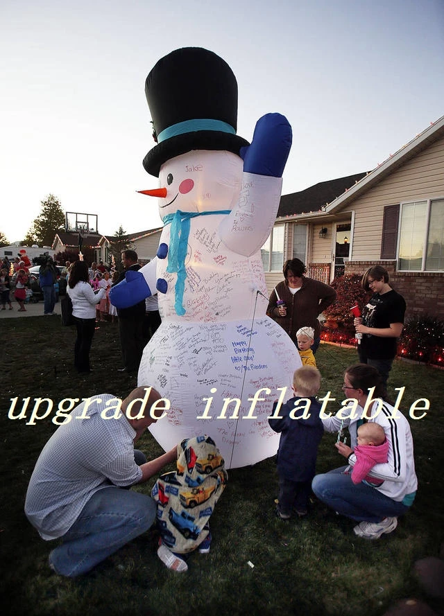 

Popular Lighted inflatable balloon snowman model for christmas yard decoration