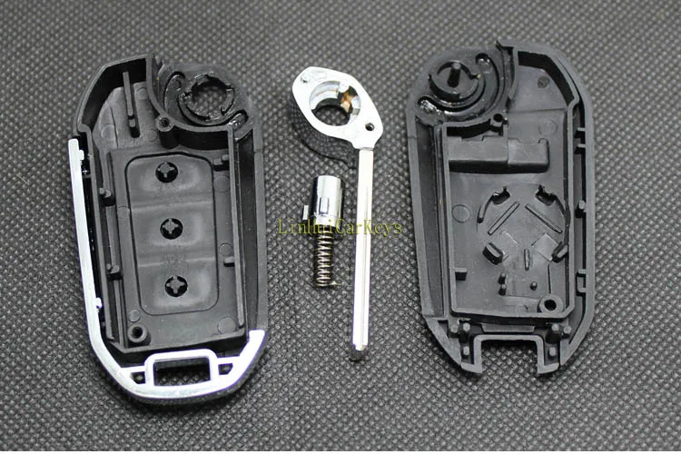Pinecone для ключа чехол для CITROEN C4 C5 TRIOMPHE QUATRE Автомобильный ключ 3 кнопки пустой паз лезвие модифицированный Автомобильный ключ крышка 1 шт