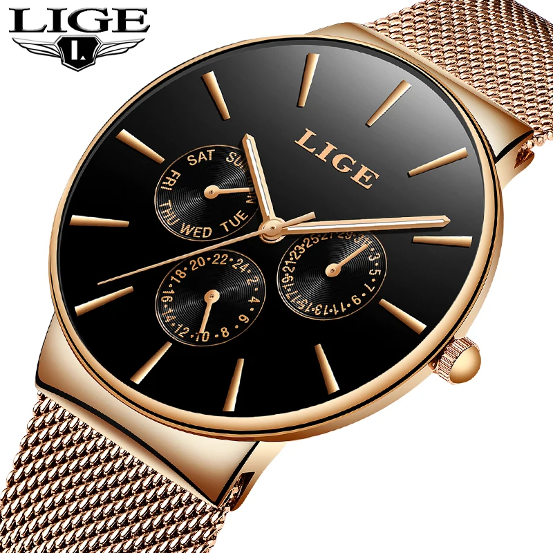 Для Мужчин's Watch2018 Лидирующий бренд LIGE Водонепроницаемый военные часы с