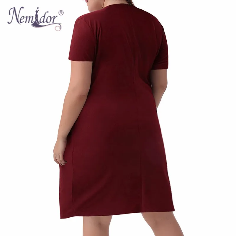 Женское платье с V образным вырезом коротким рукавом и рюшами|Женские платья| |