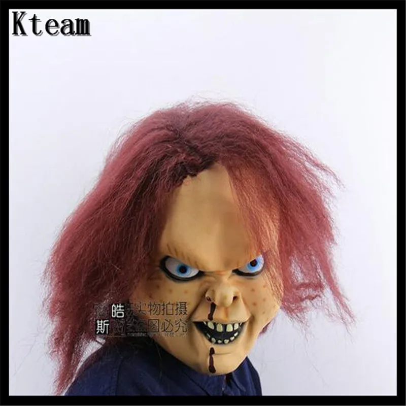 Halloween Scary Mask Bad Boy Purple Lip Adult Costume Fancy Dress Party Chucky Costumes Theater Role Playing Carnival | Дом и сад