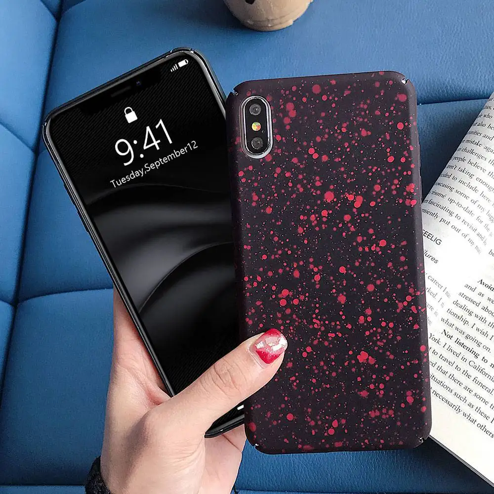 Жесткий чехол KISSCASE Spot для iPhone 7 XR XS Max X Funda 5S 5 6 Plus 6S 8 Capinha |