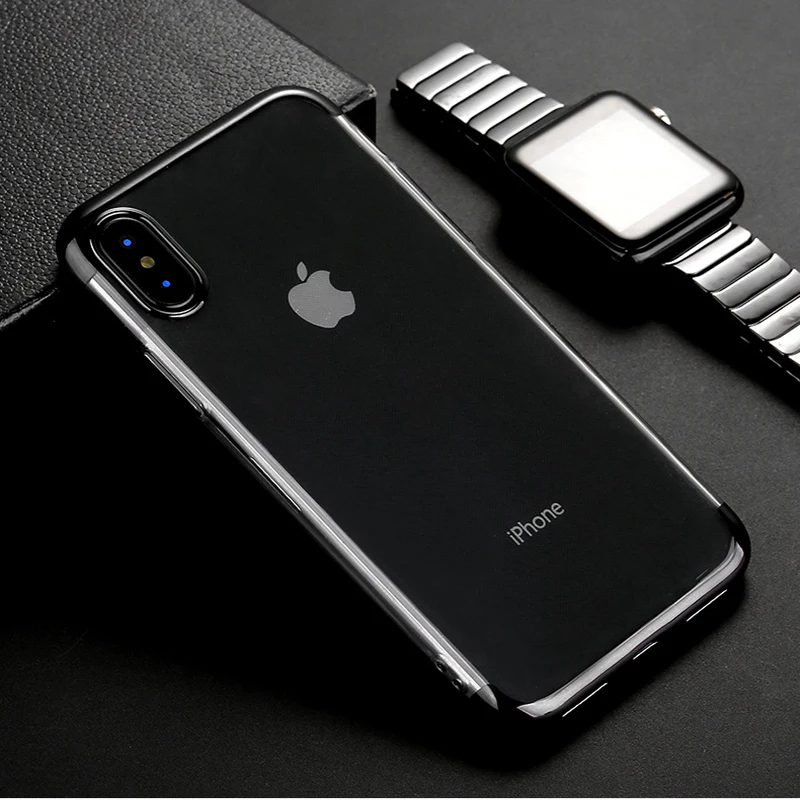 Чехол FlyTo для телефона iPhone 7 8 Plus силиконовые прозрачные чехлы X 6 6S мягкая задняя