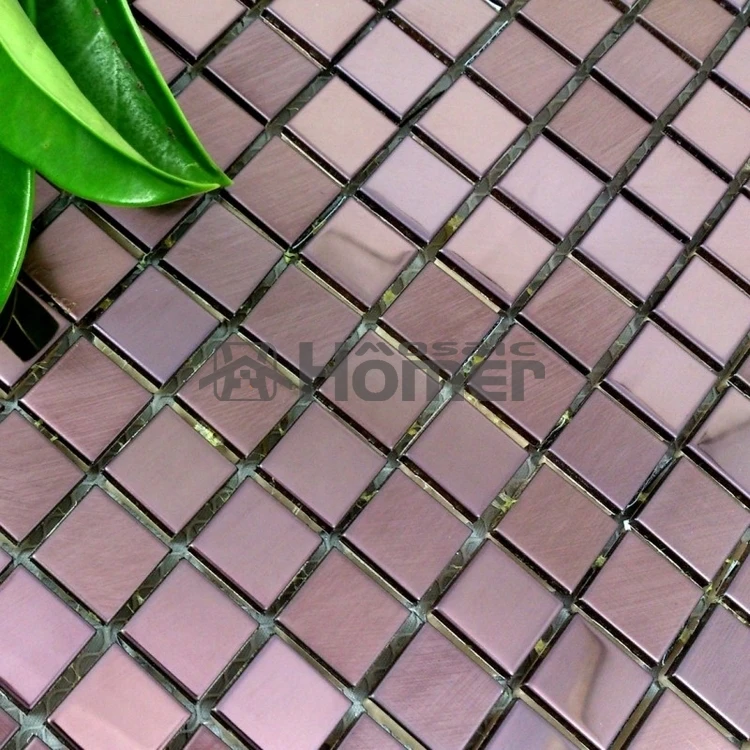 Бесплатная доставка Мини Квадратная Металлическая настенная мозаичная плитка