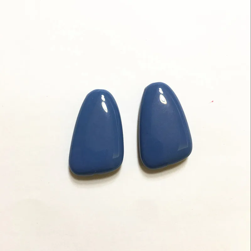 blue Новое поступление!(Выберите цвет) 31x20 мм 100 шт/партия акриловые бусины неправильной формы для изготовления ювелирных изделий ожерелье(дизайн как показано - Цвет: blue