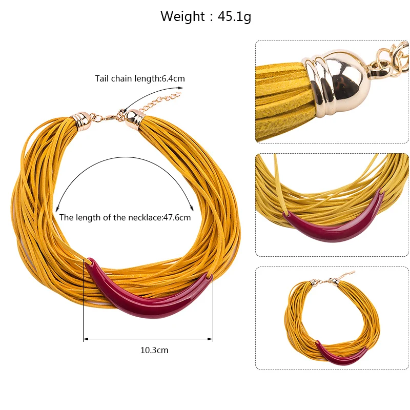 Женское многослойное колье чокер GuanLong украшение в виде ленты 2018|chokers necklaces for