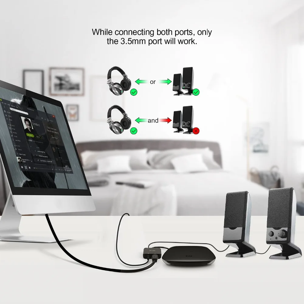 HDMI аудио экстрактор 4K x 2K @ 60 Гц в + Toslink оптический цифровой выход 3 5 мм стерео