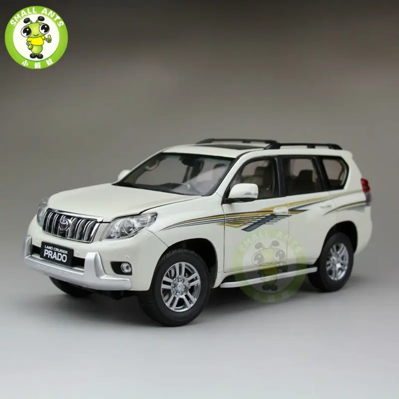 1:18 Масштаб Land Cruiser Prado литья под давлением модель автомобиля SUV игрушки для подарков коллекция хобби белый