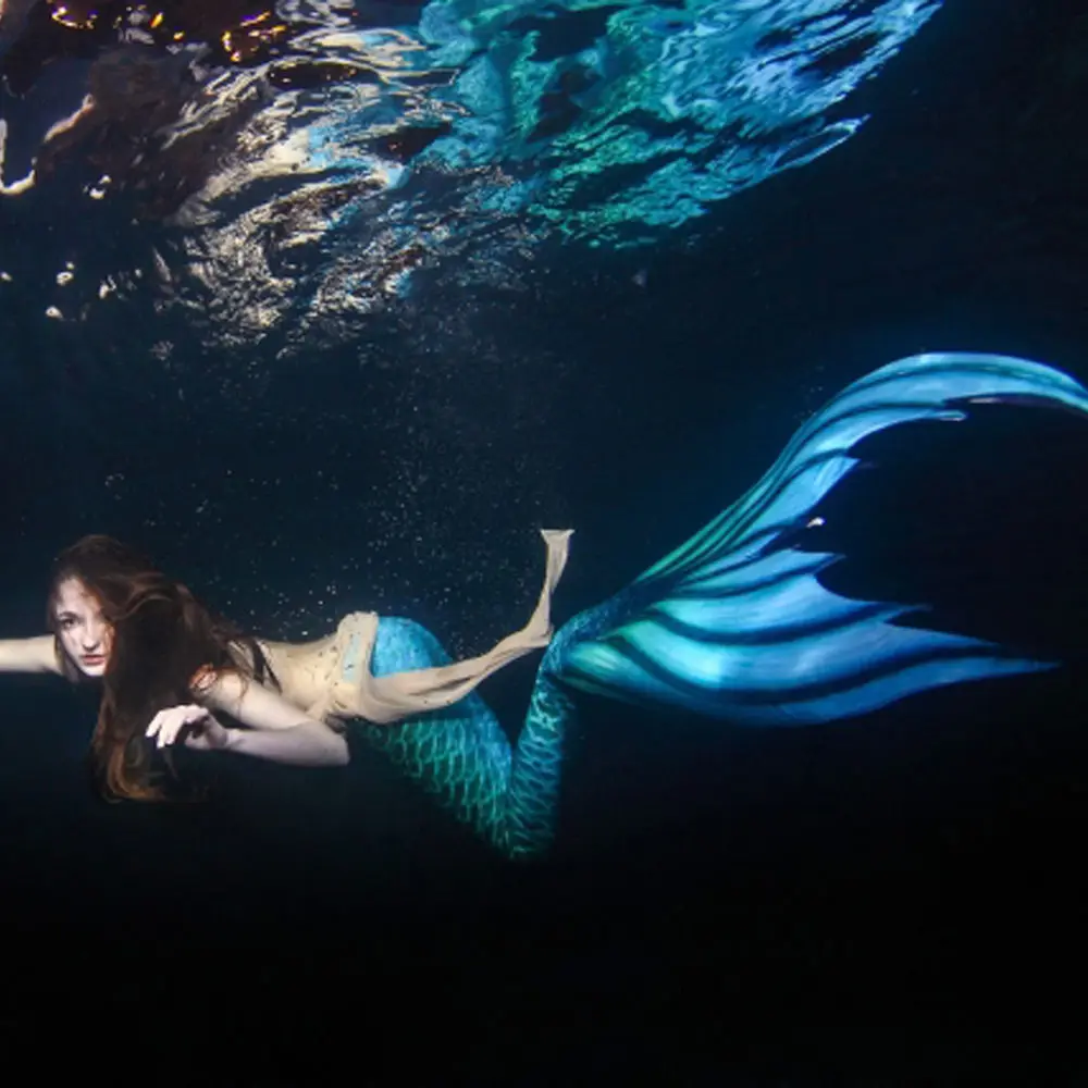 Девочки дети/Дети Взрослые Женщины Человек хвост русалки с монофином для