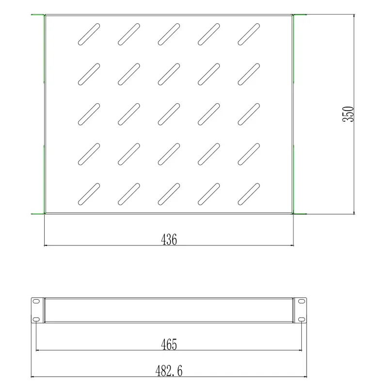 1U стойка слойная плата лоток рамы многофункциональная фиксированная пластина