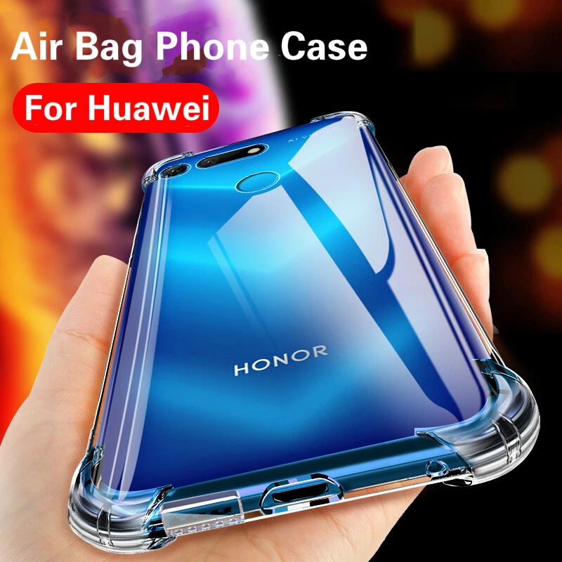 Чехол для huawei P20 P30 Pro Lite Y6 Y7 2019 P Smart антидетонационный TPU прозрачный чехол телефона