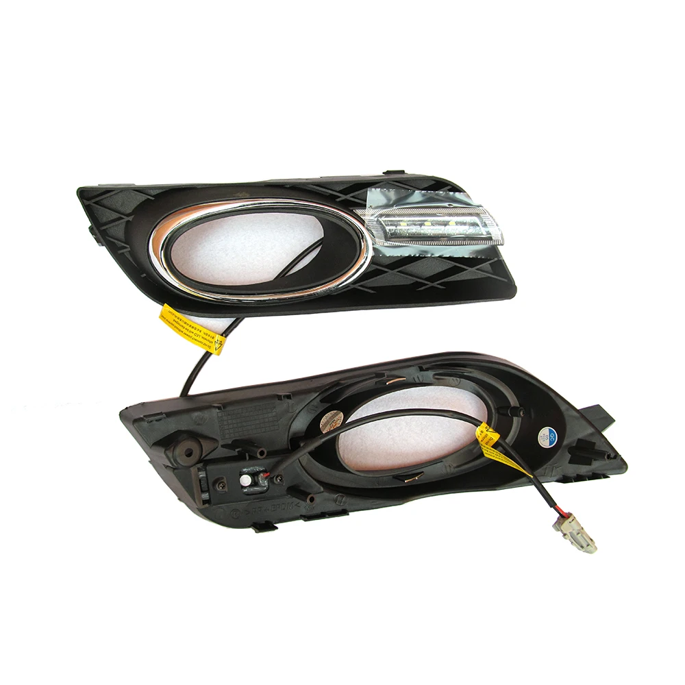 ECAHAYAKU для Honda Civic 2012 2013 2014 светодиодный DRL головной светильник бровей дневные