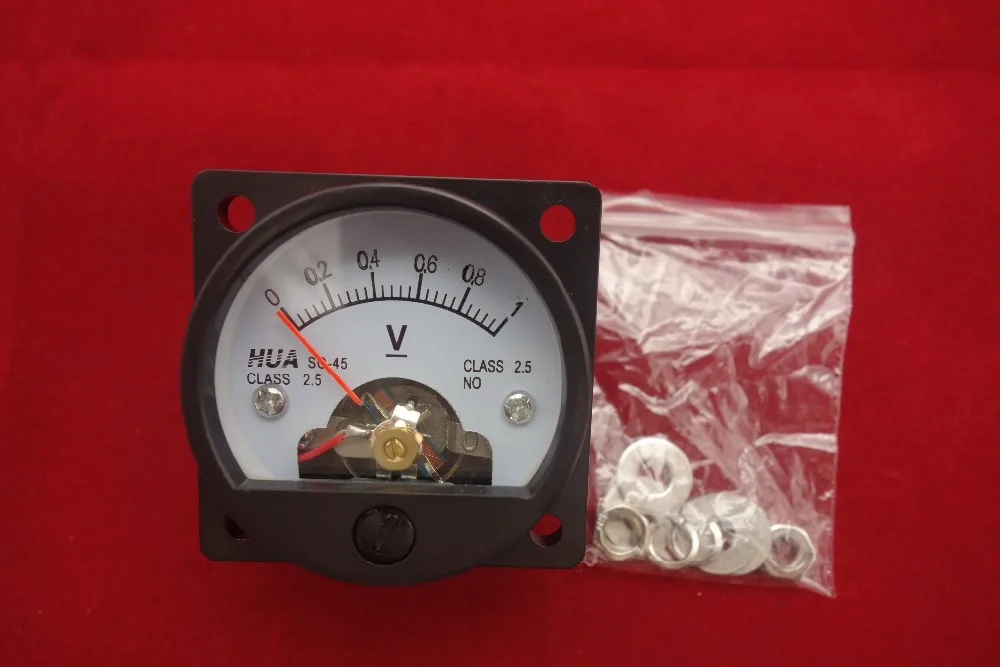 Аналоговый вольтметр постоянного тока 0 1 в аналоговая панель напряжения