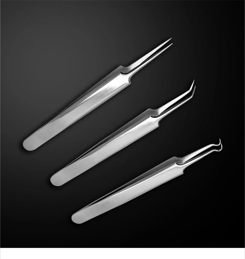 

Stainless Steel Acne Tweezer Clip Blackhead Removal Whitehead Blemish Remover Needle Tweezers Face Care Beauty Tool