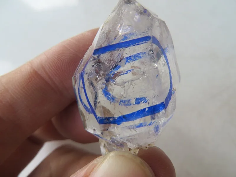 23 г натуральный кварцевый кристалл алмаз херкимера W 1 движущийся ENHYDRO Bubble|Камни| |