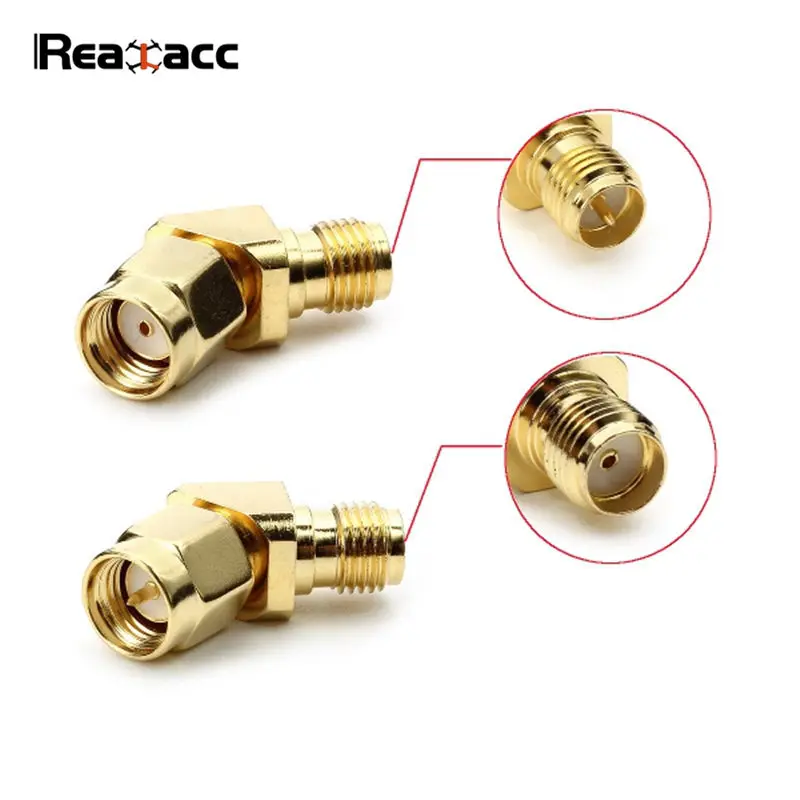 Оригинальный адаптер для антенны Realacc 45 градусов разъем SMA RP подключение RX5808 очки