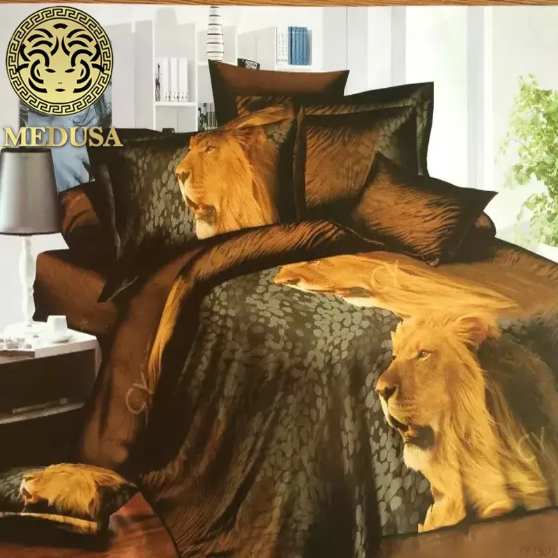 Медуза 3d Белый медведь/Лев/крокута/панда/пингвин постельные принадлежности