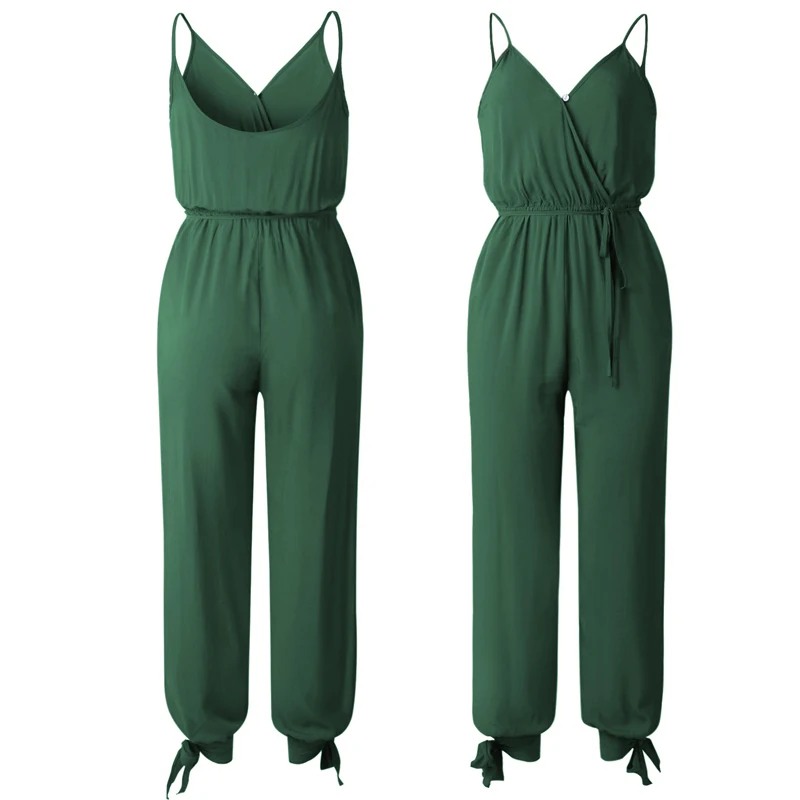

Women Lady Sleeveless Backless V Neck Jumpsuit Fashion for Summer Beach Party FS99