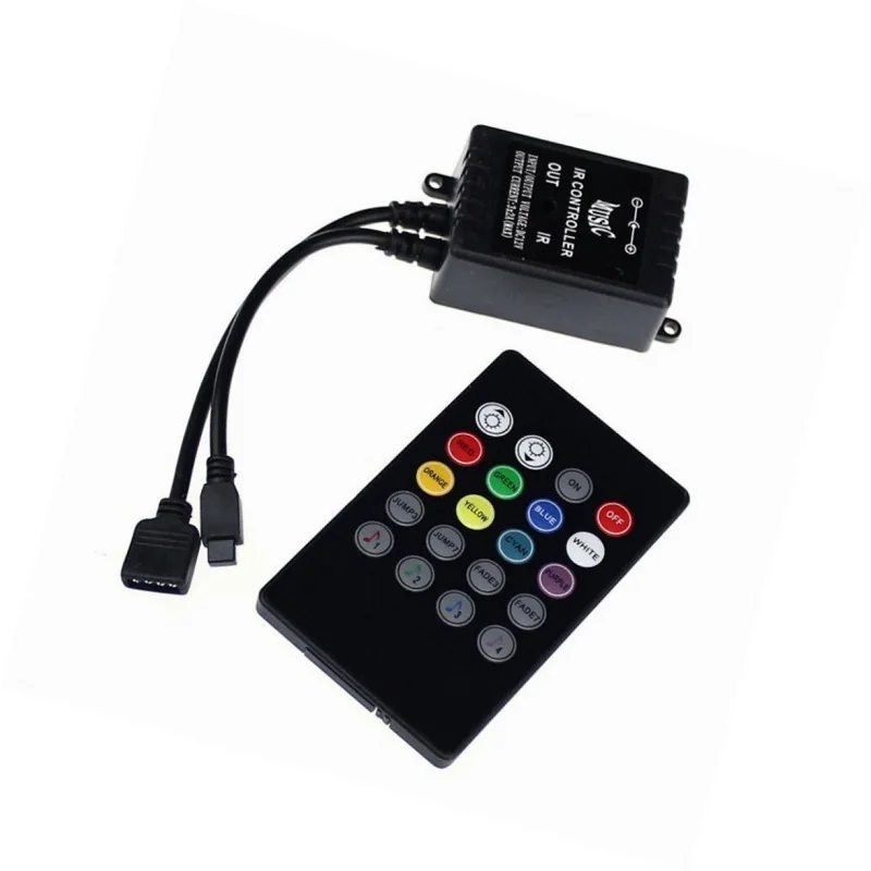 20 Keys Music Voice Sensor Controller Sound IR Remote Control Practical Home Party RGB 3528 5050 LED Strip light Controllers | Освещение