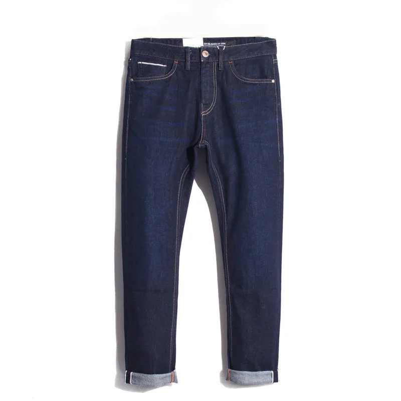 Artizando Джинсы Мужчины Основные Регулярные Прямые Брюки Полная Длина Denim Моющиеся