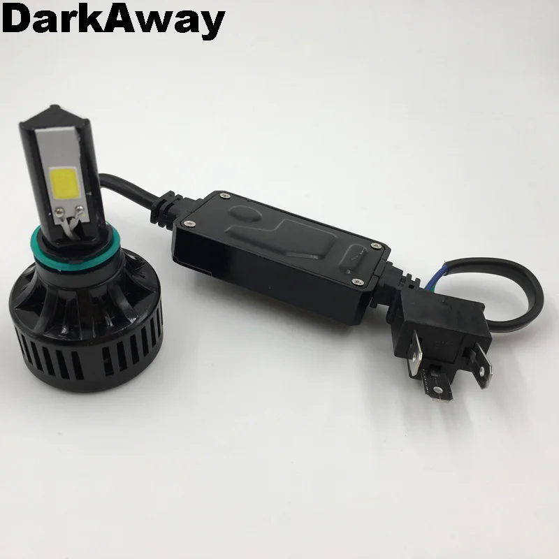 Darkaway AC 8 V-80 V H4 светодиодный лампы велосипед мотоцикл светодиодный фар 40 Вт 4000Lm HS1 штекер H6 PH7 PH8 BA20D светодиодный налобный фонарь 360 луч IP67