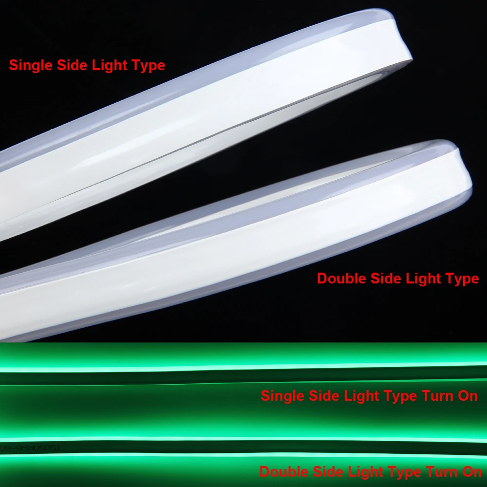 Неоновая Светодиодная лента RGB гибкая 220 В 230 240 в SMD5050 водонепроницаемая для
