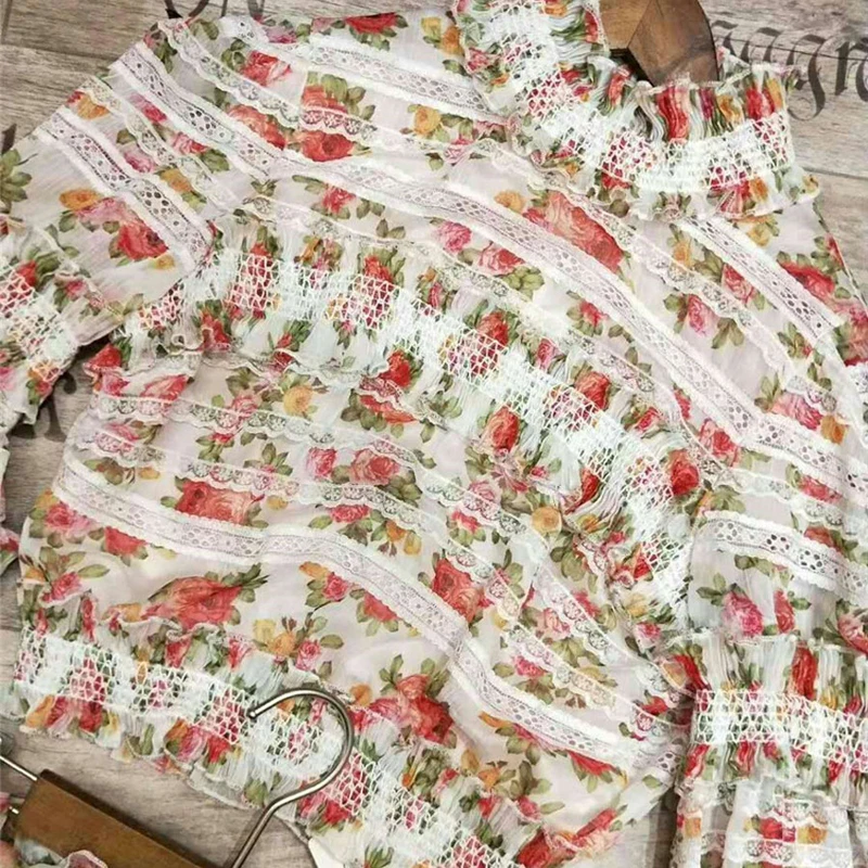 Летние женские комплекты из 2 предметов рубашки с длинными рукавами и рюшами