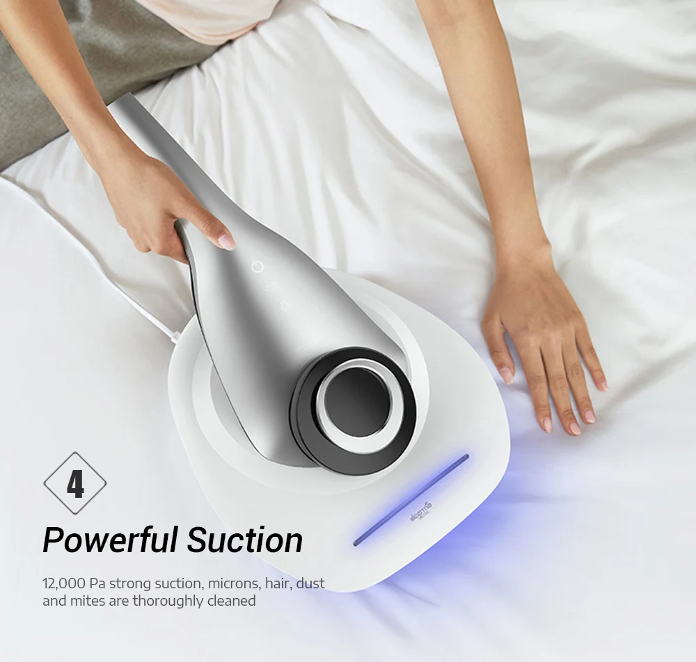 Новое поступление Deerma CM1500 UV клещей пылесос ручной 12000Pa сильный всасывающий Анти-пыль HEPA для кровати матрас Подушка Диван