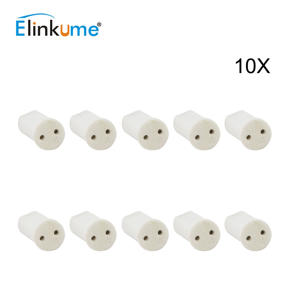 Elinkume 10 шт./20 штук G4 Керамика основание светильника держатель начальник разъем для