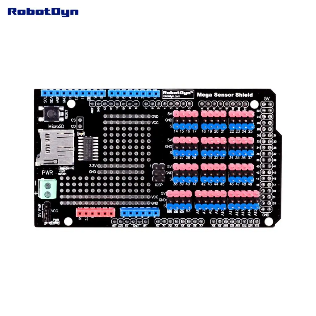Сенсорный экран для Arduino Mega 2560 с регистратором SD-карты (в сборе) | Электронные