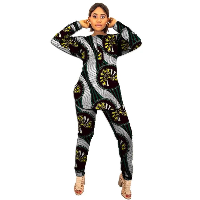 Комплект из 2 предметов: футболка с круглым вырезом и брюки модный топ штаны в