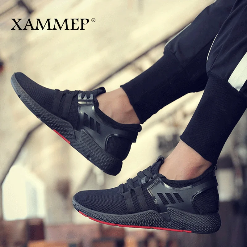 Лоферы Xammep мужские сетчатые дышащие кроссовки без застежки повседневная обувь
