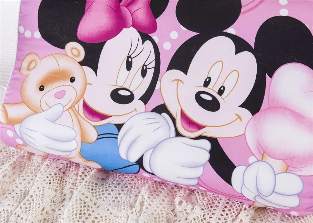 Розовый Микки и Минни Маус мультфильм памяти подушки 50х30 см украшения спальни