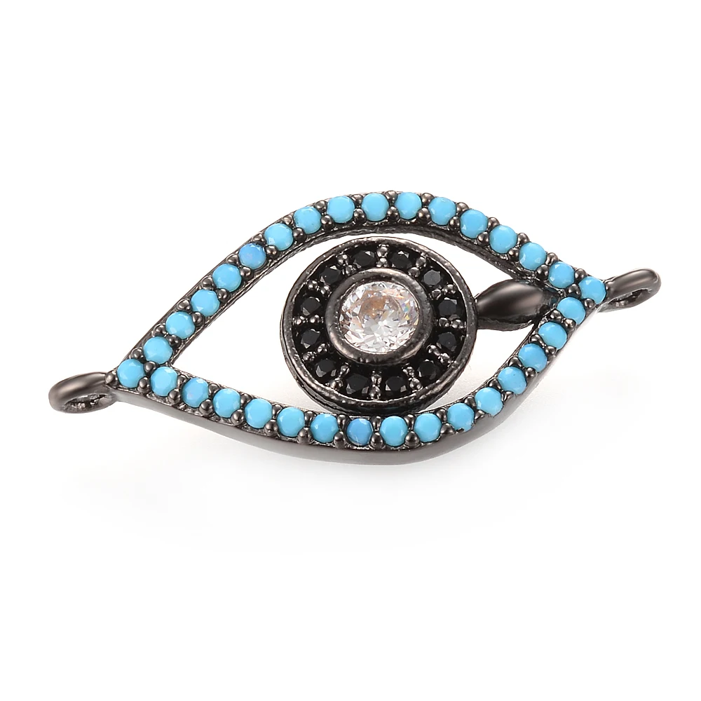 

10PCS/Lot Unique Design Cubic Zirconia Connectors Jewelry Accessories High Quality Charm Spacer Beads Charms VC-340*10