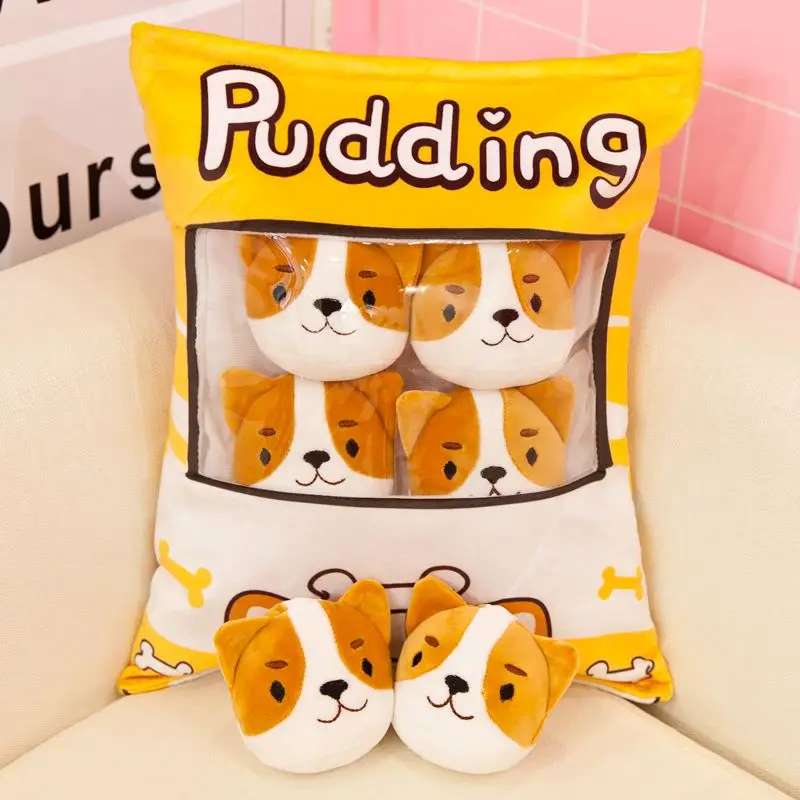 Плюшевая игрушка candice guo мультяшная подушка один пакет собака щенок пудинг кошка