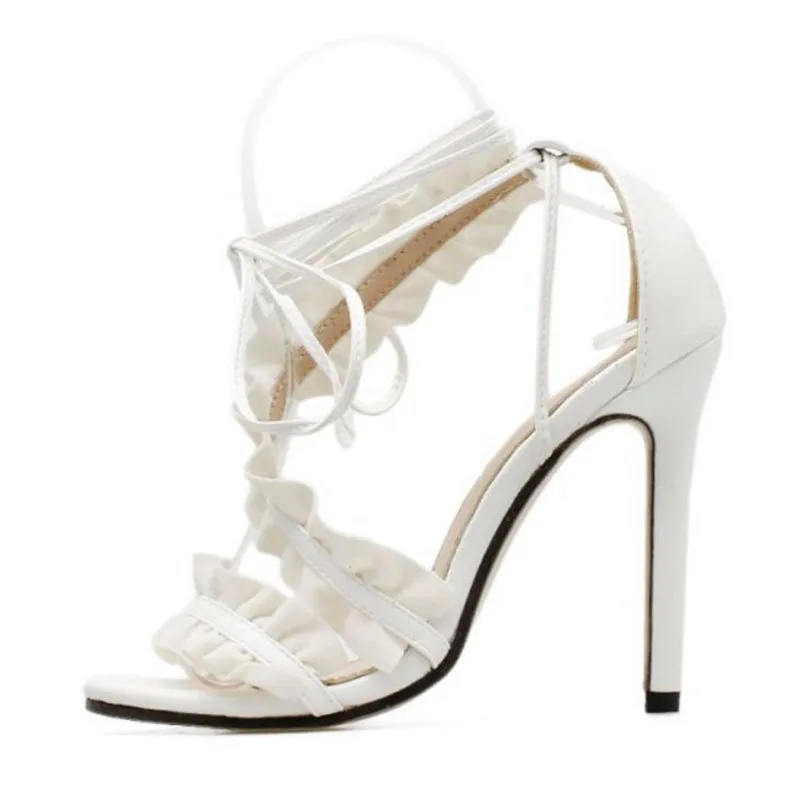 RIZABINA/женские босоножки на высоком каблуке с перекрестными ремешками Женская