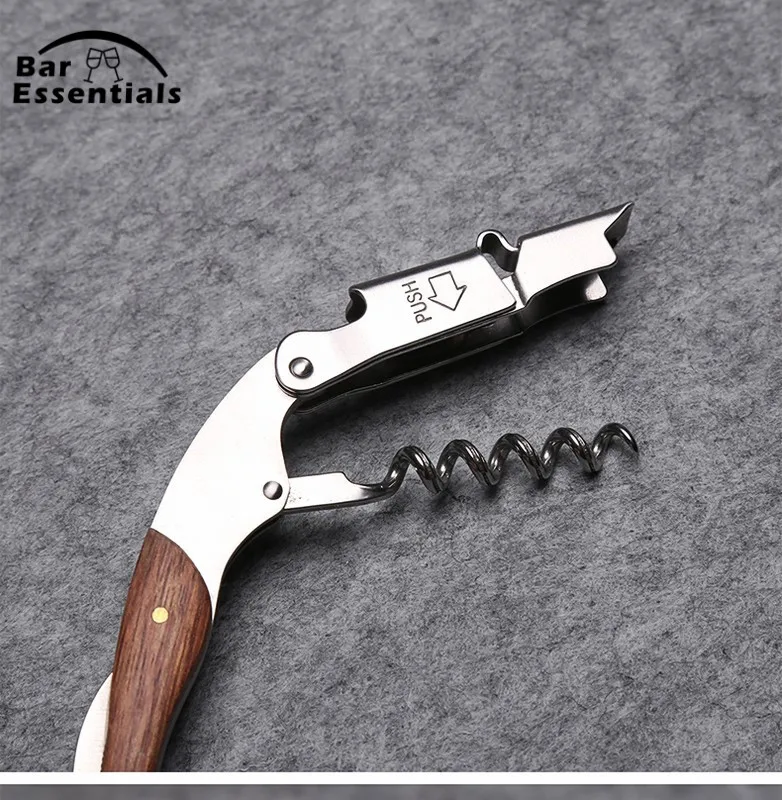 Мультифункциональный деревянный штопор с ручкой для вина открывалка бутылок из