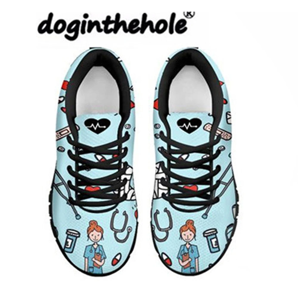 Doginthehole эскиз физио на плоской подошве с принтом Спортивная Женская стильная