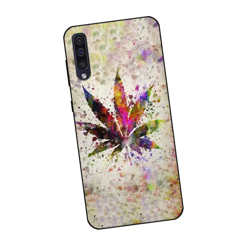 N252 Art Smoke Weed Black Silicone Case For Samsung Galaxy A2 Core A6 A7 A8 A9 A10 A30 A40 A50 A60 A70 A80 A90 5G A20E Plus |