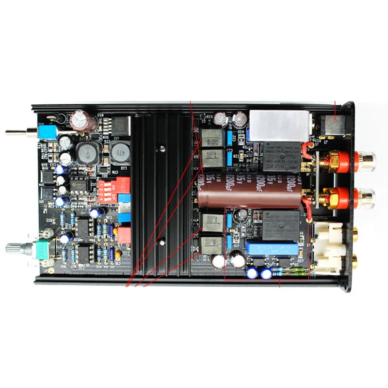FX-AUDIO FX1002A TDA7498E высокомощный цифровой усилитель мощности двухканальный 160 Вт* 2 TL082op DC 32 В для 3-8 Ом динамика