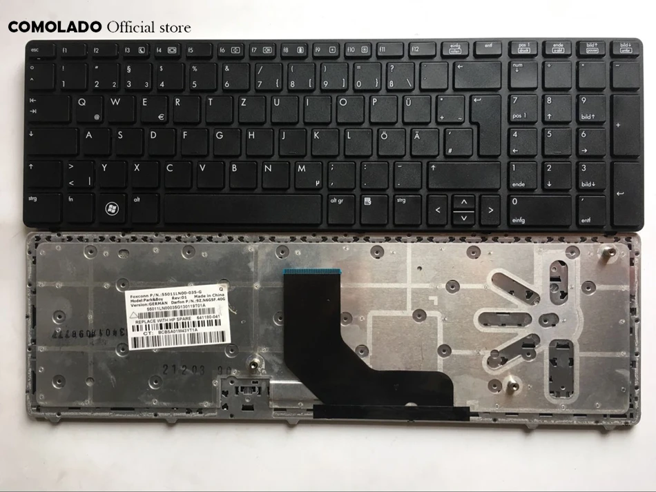 GR немецкая клавиатура для HP EliteBook 8560p 8570P 8560B 6560b 6565b черная макет | Компьютеры и офис