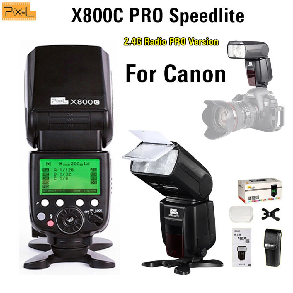Вспышка Speedlite Pixel X800C PRO беспроводной пульт дистанционного спуска затвора Горячий