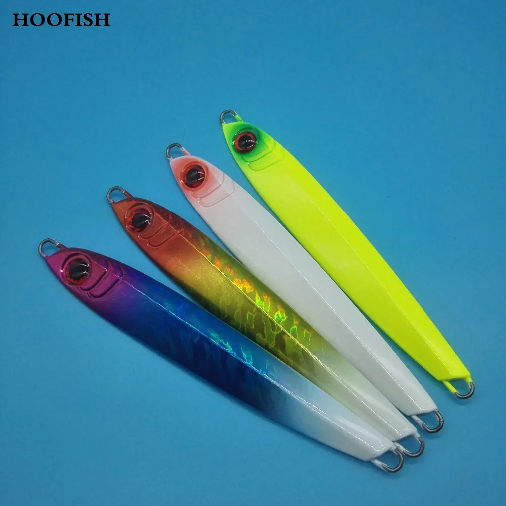 Рыболовная приманка для джиггинга HOOFISH 4 шт./лот 150 г/200 г цвета искусственная