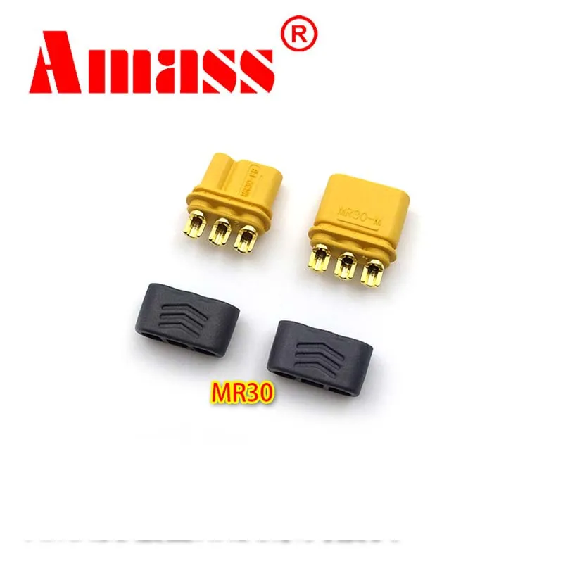 Разъем Amass MR30 MR30PB MR30PW 10 пар/20 шт. с оболочкой Мама и папа для радиоуправляемой