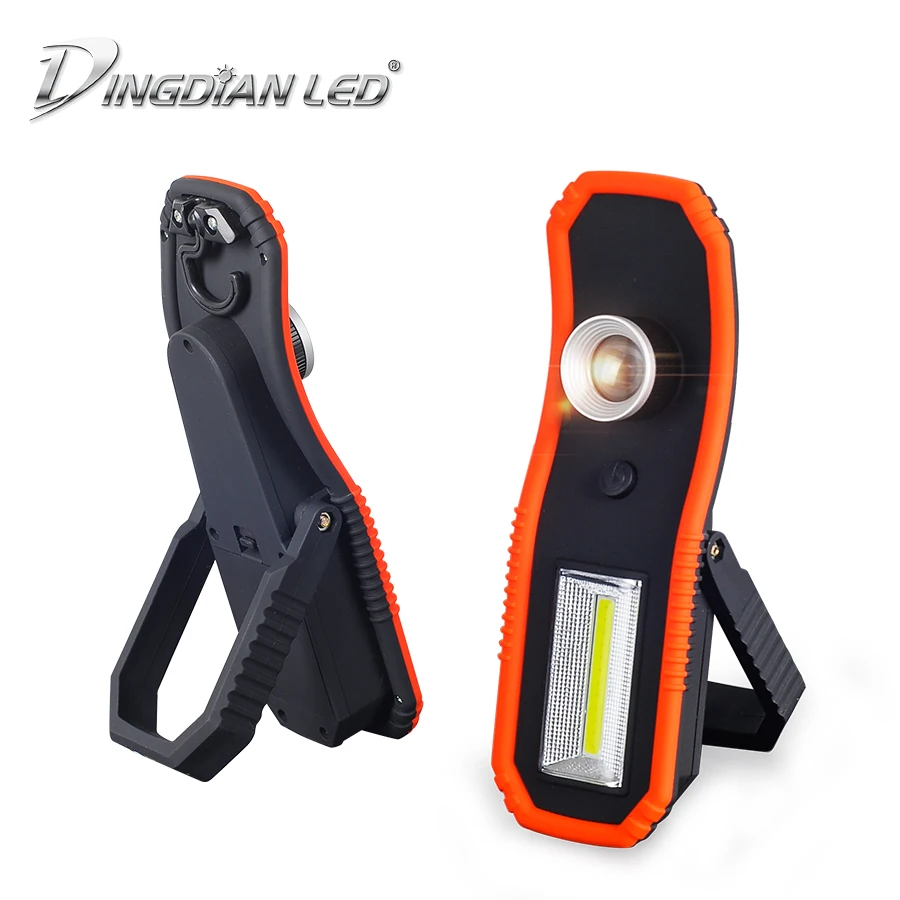 Светодиодный фонарь 2 в 1 портативная аварийная Рабочая лампа магнитный